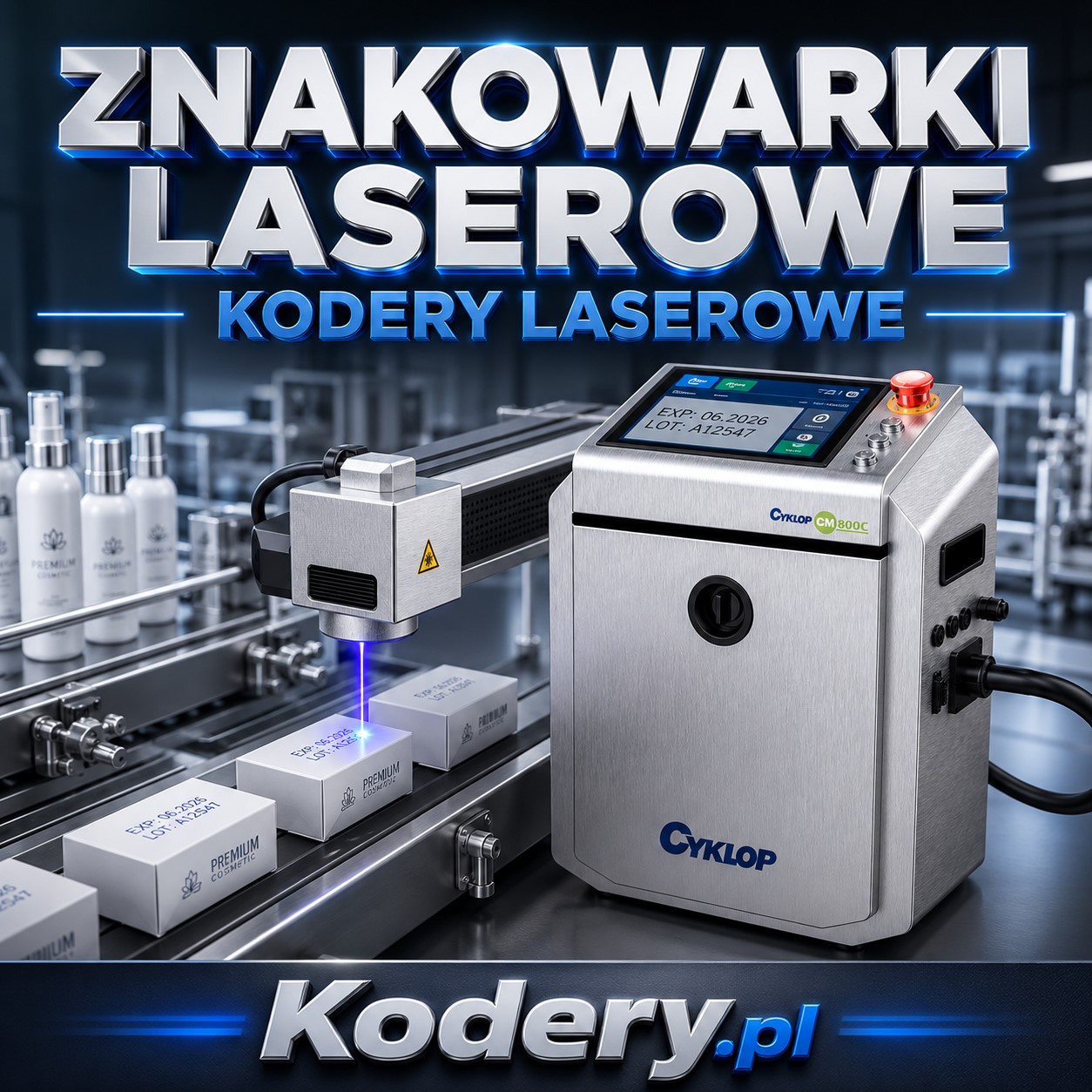 Znakowarki laserowe kodery laserowe